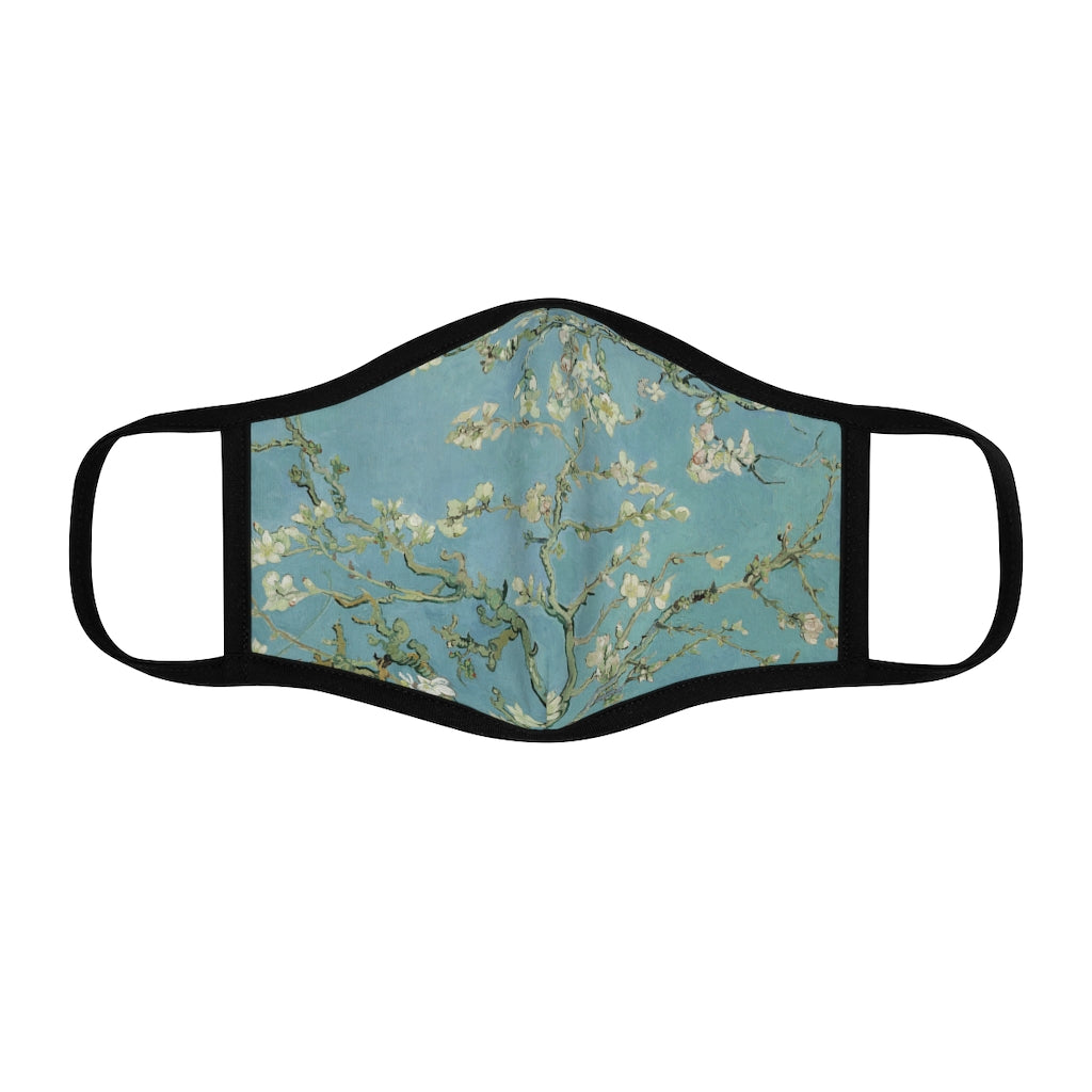 Fitted Polyester Face Mask - Van Gogh - Almond Blossom