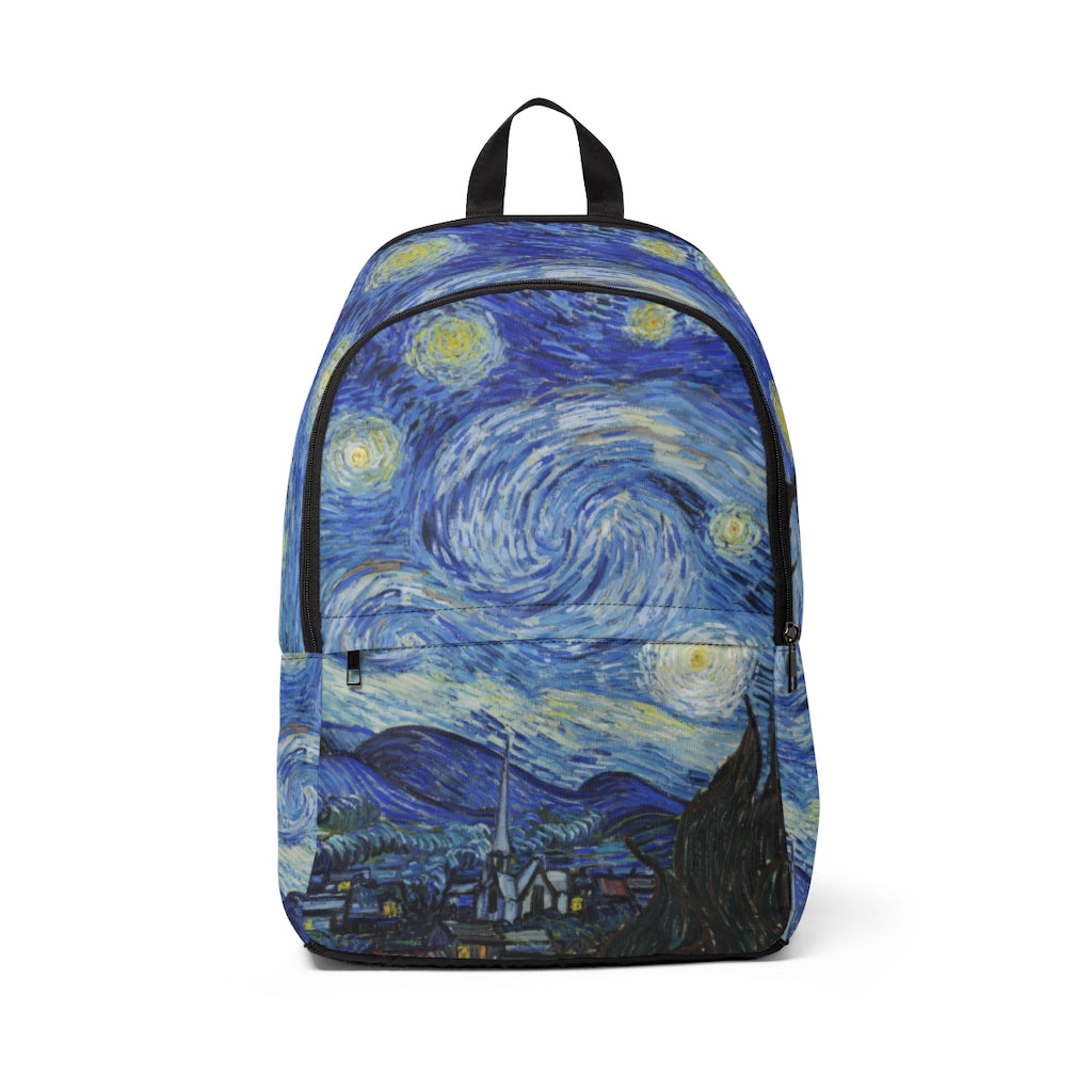 Unisex Fabric Backpack - Van Gogh - Starry Night
